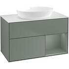 Villeroy & Boch Tvättställsskåp Finion med 2 Lådor Hylla och Bänkskiva för Fristående från Artis Collaro FA21GMGM