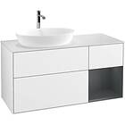 Villeroy & Boch Tvättställsskåp Finion med 3 Lådor Hylla och Bänkskiva för Ocentrerat från Artis Collaro G811HGGF