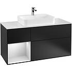Villeroy & Boch Tvättställsskåp Finion med 3 Lådor Hylla och Bänkskiva för Ytmonterat G411MTPD