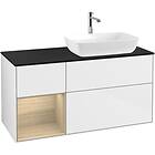 Villeroy & Boch Tvättställsskåp Finion med 3 Lådor Hylla och Bänkskiva för Ocentrerat från Artis Collaro F802PCGF