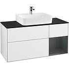 Villeroy & Boch Tvättställsskåp Finion med 3 Lådor Hylla och Bänkskiva för Centrerat F172HGGF