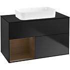 Villeroy & Boch Tvättställsskåp Finion med 2 Lådor Hylla och Bänkskiva för Fristående F652GNPD