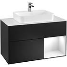 Villeroy & Boch Tvättställsskåp Finion med 2 Lådor Hylla och Bänkskiva för Ytmonterat F371GFPD