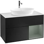 Villeroy & Boch Tvättställsskåp Finion med 2 Lådor Hylla och Bänkskiva för Fristående från Artis Collaro G781GMPD