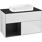 Villeroy & Boch Tvättställsskåp Finion med 2 Lådor Hylla och Bänkskiva för Fristående G652PDMT