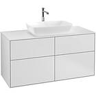 Villeroy & Boch Tvättställsskåp Finion med 4 Lådor och Bänkskiva för Fristående från Artis Collaro F79100MT