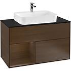 Villeroy & Boch Tvättställsskåp Finion med 2 Lådor Hylla och Bänkskiva för Ytmonterat G362GNGN