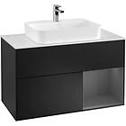 Villeroy & Boch Tvättställsskåp Finion med 2 Lådor Hylla och Bänkskiva för Ytmonterat F371GKPD