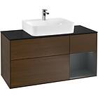 Villeroy & Boch Tvättställsskåp Finion med 3 Lådor Hylla och Bänkskiva för Centrerat G172HGGN