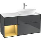 Villeroy & Boch Tvättställsskåp Finion med 3 Lådor Hylla och Bänkskiva för Ocentrerat från Artis Collaro GA41HFHG