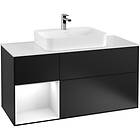 Villeroy & Boch Tvättställsskåp Finion med 3 Lådor Hylla och Bänkskiva för Ytmonterat F411GFPD