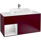 Villeroy & Boch Tvättställsskåp Finion med 3 Lådor Hylla och Bänkskiva för Ytmonterat G411MTHB