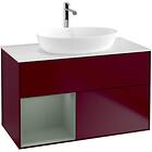 Villeroy & Boch Tvättställsskåp Finion med 2 Lådor Hylla och Bänkskiva för Fristående från Artis Collaro G771GMHB