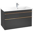 Villeroy & Boch Tvättställsskåp Venticello 95 cm med 2 Lådor för Ocentrerat Skåp