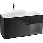Villeroy & Boch Tvättställsskåp Finion med 3 Lådor Hylla och Bänkskiva för Ocentrerat från Artis Collaro F811GKPD