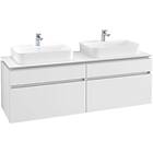 Villeroy & Boch Tvättställsskåp Legato 1600 med 4 Lådor för Två Ytmonterade från Finion Memento B76800MS