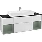 Villeroy & Boch Tvättställsskåp Finion med Två Hyllor och Bänkskiva för Centrerat G212GMMT