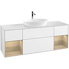 Villeroy & Boch Tvättställsskåp Finion med Två Hyllor och Bänkskiva för Fristående från Artis Collaro GD01PCGF