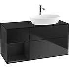 Villeroy & Boch Tvättställsskåp Finion med 3 Lådor Hylla och Bänkskiva för Ocentrerat från Artis Collaro GA42PDPD