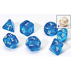 Sirius Dice Translucent Blue Polyhedral Dice Set