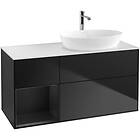 Villeroy & Boch Tvättställsskåp Finion med 3 Lådor Hylla och Bänkskiva för Ocentrerat från Artis Collaro GA41PDPD
