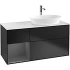 Villeroy & Boch Tvättställsskåp Finion med 3 Lådor Hylla och Bänkskiva för Ocentrerat från Artis Collaro G801GKPD