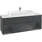Villeroy & Boch Tvättställsskåp Finion med Två Hyllor och Bänkskiva för Centrerat G211HGHG