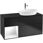 Villeroy & Boch Tvättställsskåp Finion med 3 Lådor Hylla och Bänkskiva för Ocentrerat från Artis Collaro G802GFPD