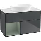 Villeroy & Boch Tvättställsskåp Finion med 2 Lådor Hylla och Bänkskiva för Fristående från Artis Collaro FA11GMHG