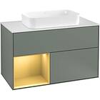 Villeroy & Boch Tvättställsskåp Finion med 2 Lådor Hylla och Bänkskiva för Fristående F241HFGM