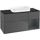 Villeroy & Boch Tvättställsskåp Finion med 3 Lådor Hylla och Bänkskiva för Fristående G712HGGK