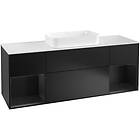 Villeroy & Boch Tvättställsskåp Finion med Två Hyllor och Bänkskiva för Fristående F331PDPD