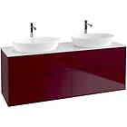 Villeroy & Boch Tvättställsskåp Finion med 4 Lådor och Bänkskiva för Två Fristående från Artis Collaro G84100HB
