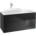 Villeroy & Boch Tvättställsskåp Finion med 3 Lådor Hylla och Bänkskiva för Ocentrerat från Artis Collaro F811HGPD