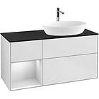 Villeroy & Boch Tvättställsskåp Finion med 3 Lådor Hylla och Bänkskiva för Ocentrerat från Artis Collaro G802MTMT