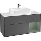 Villeroy & Boch Tvättställsskåp Finion med 3 Lådor Hylla och Bänkskiva för Centrerat G171GMGK