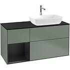Villeroy & Boch Tvättställsskåp Finion med 3 Lådor Hylla och Bänkskiva för Ocentrerat från Artis Collaro F802PDGM