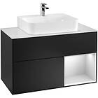 Villeroy & Boch Tvättställsskåp Finion med 2 Lådor Hylla och Bänkskiva för Centrerat F121MTPD