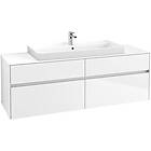 Villeroy & Boch Tvättställsskåp Collaro 160 cm med 4 Lådor för Ovanpåliggande Skåpstvättställ C03100DH