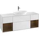 Villeroy & Boch Tvättställsskåp Finion med Två Hyllor och Bänkskiva för Fristående från Artis Collaro GD01GNMT