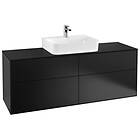 Villeroy & Boch Tvättställsskåp Finion med 4 Lådor och Bänkskiva för Centrerat F19200PD