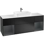 Villeroy & Boch Tvättställsskåp Finion med Två Hyllor och Bänkskiva för Ytmonterat G451HGPD