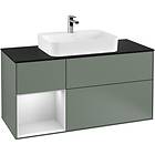 Villeroy & Boch Tvättställsskåp Finion med 3 Lådor Hylla och Bänkskiva för Ytmonterat G412MTGM