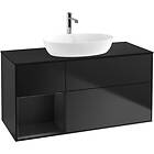 Villeroy & Boch Tvättställsskåp Finion med 3 Lådor Hylla och Bänkskiva för Fristående från Artis Collaro G822PDPD