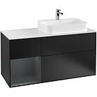 Villeroy & Boch Tvättställsskåp Finion med 3 Lådor Hylla och Bänkskiva för Ocentrerat Ytmonterat G391HGPD