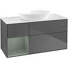 Villeroy & Boch Tvättställsskåp Finion med 3 Lådor Hylla och Bänkskiva för Fristående från Artis Collaro FA61GMGK