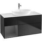 Villeroy & Boch Tvättställsskåp Finion med 3 Lådor Hylla och Bänkskiva för Fristående från Artis Collaro G821GKPD