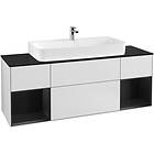 Villeroy & Boch Tvättställsskåp Finion med Två Hyllor och Bänkskiva för Centrerat G212PDMT