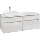 Villeroy & Boch Tvättställsskåp Legato 1400 med 4 Lådor för Ocentrerat B61400E8