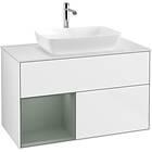 Villeroy & Boch Tvättställsskåp Finion med 2 Lådor Hylla och Bänkskiva för Fristående från Artis Collaro F771GMGF